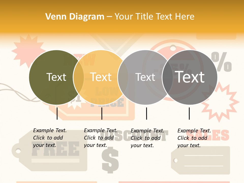 Isolated Labels Sale PowerPoint Template