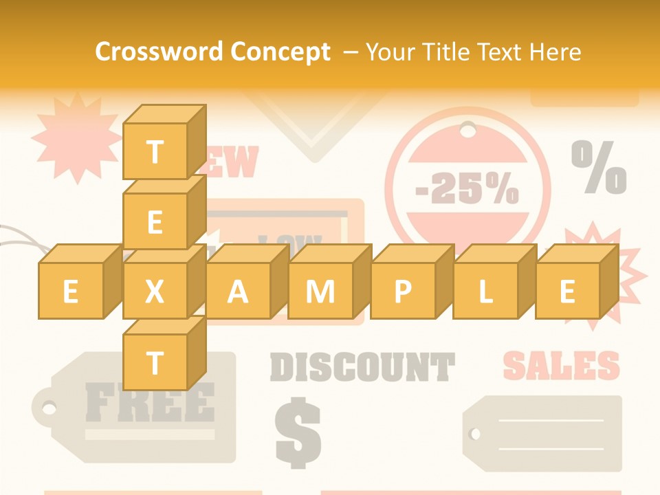 Isolated Labels Sale PowerPoint Template