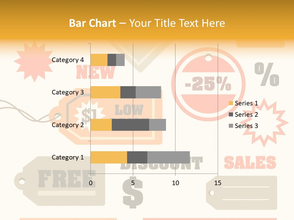 Isolated Labels Sale PowerPoint Template