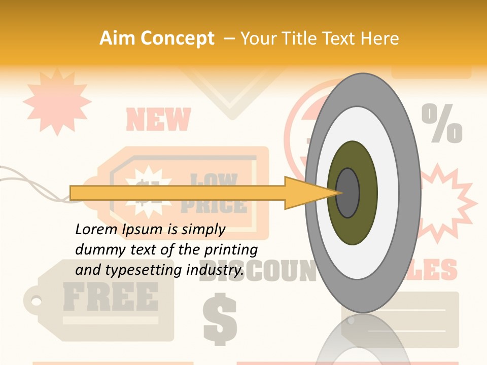Isolated Labels Sale PowerPoint Template