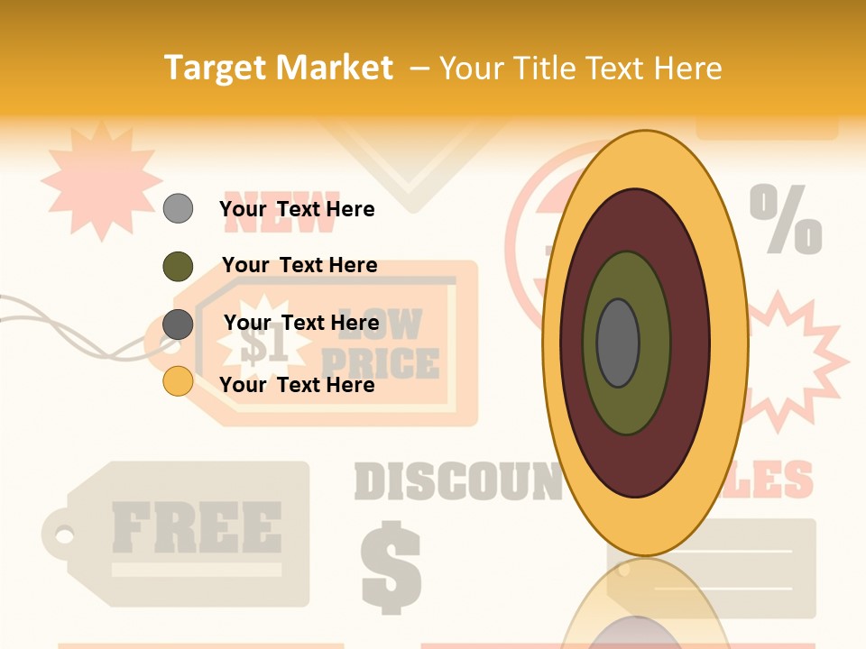 Isolated Labels Sale PowerPoint Template