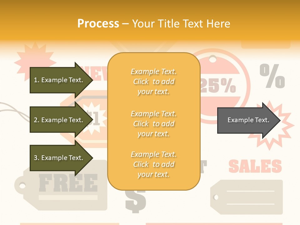 Isolated Labels Sale PowerPoint Template