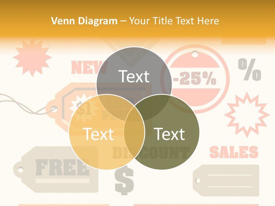 Isolated Labels Sale PowerPoint Template
