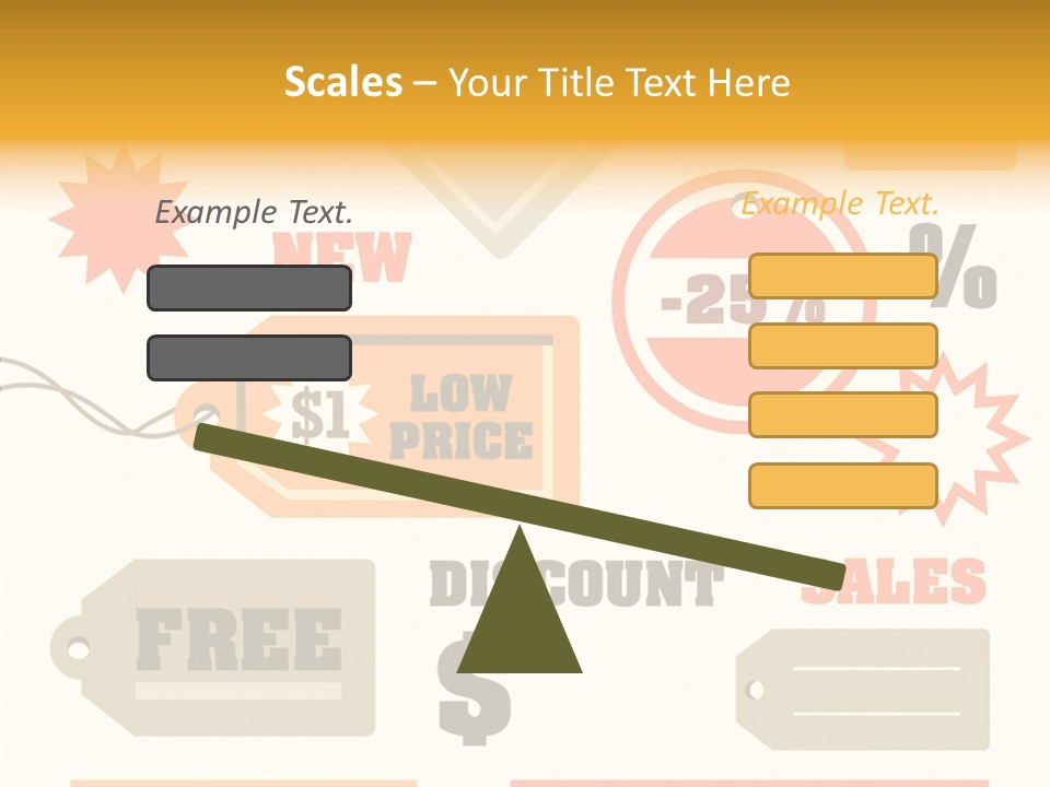 Isolated Labels Sale PowerPoint Template