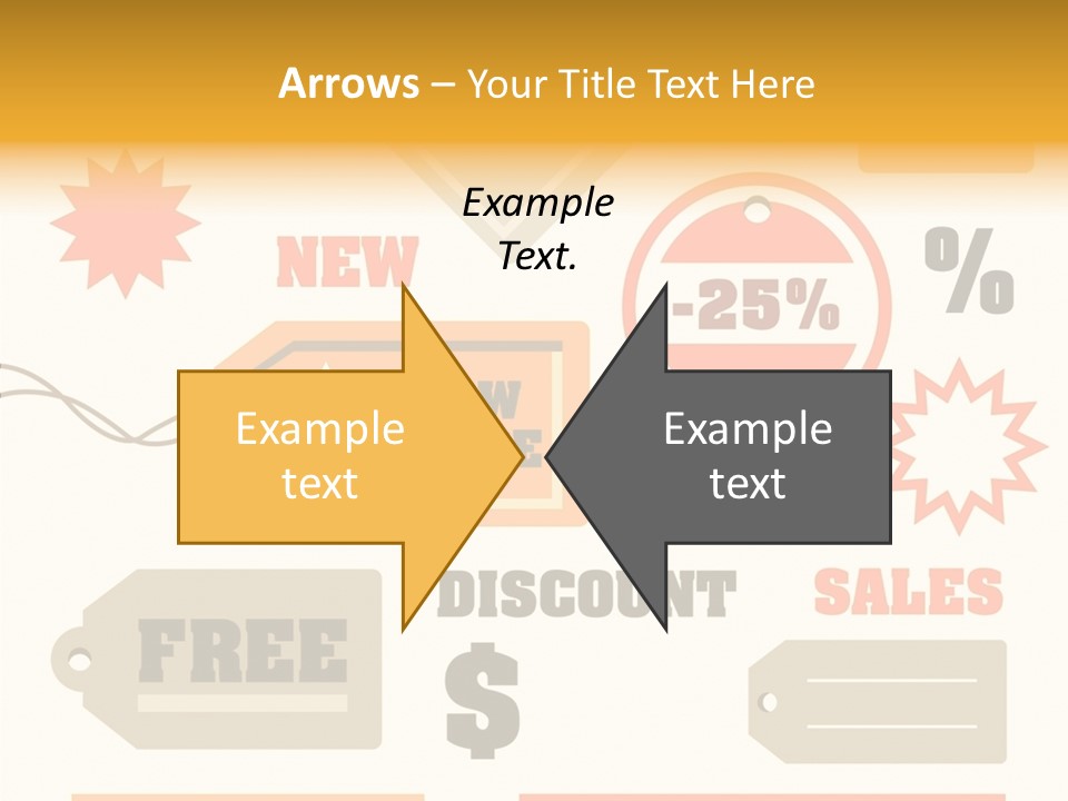Isolated Labels Sale PowerPoint Template