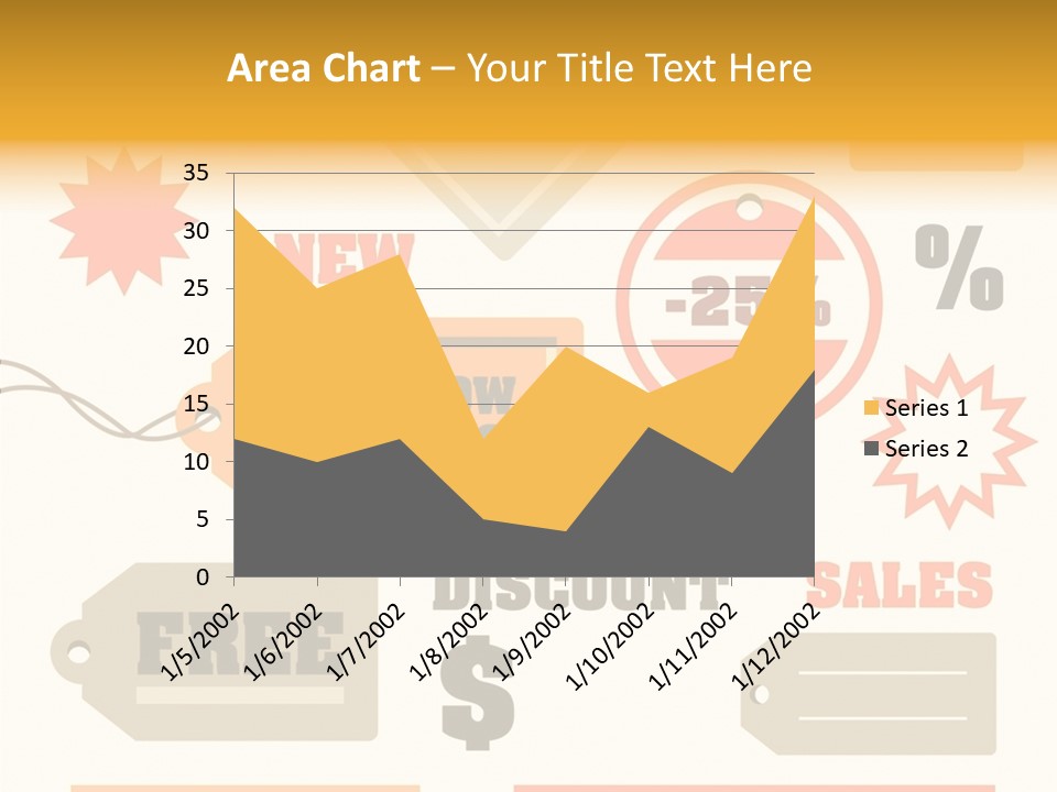 Isolated Labels Sale PowerPoint Template