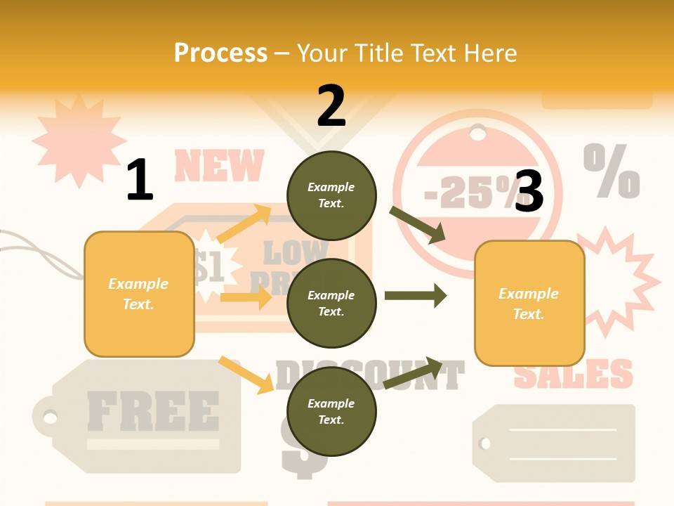 Isolated Labels Sale PowerPoint Template