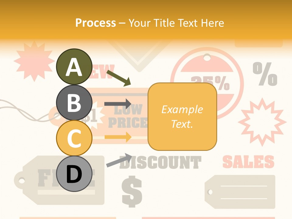 Isolated Labels Sale PowerPoint Template