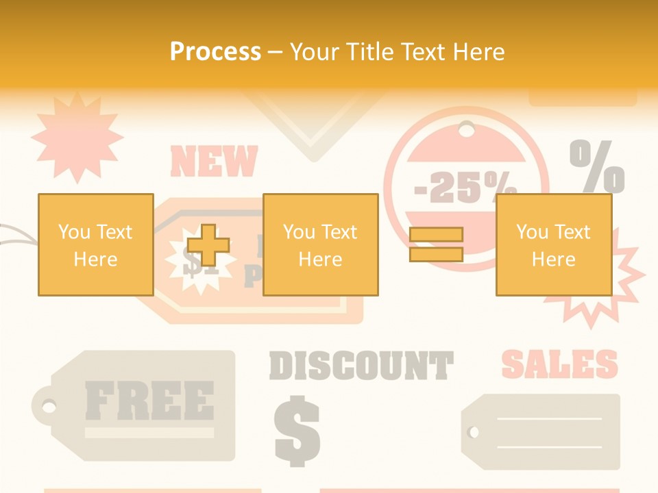 Isolated Labels Sale PowerPoint Template