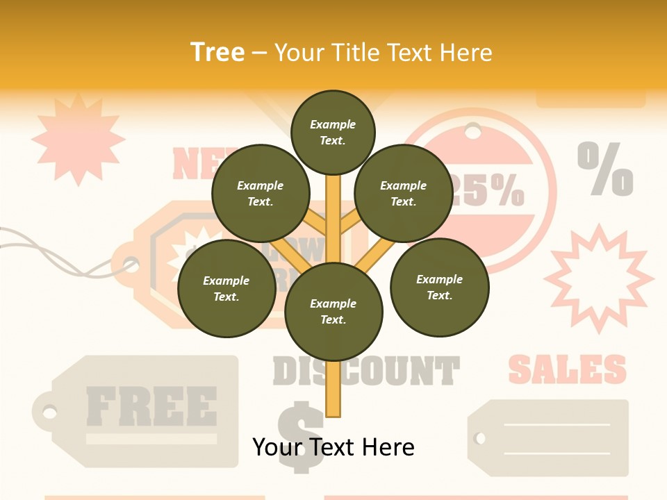 Isolated Labels Sale PowerPoint Template