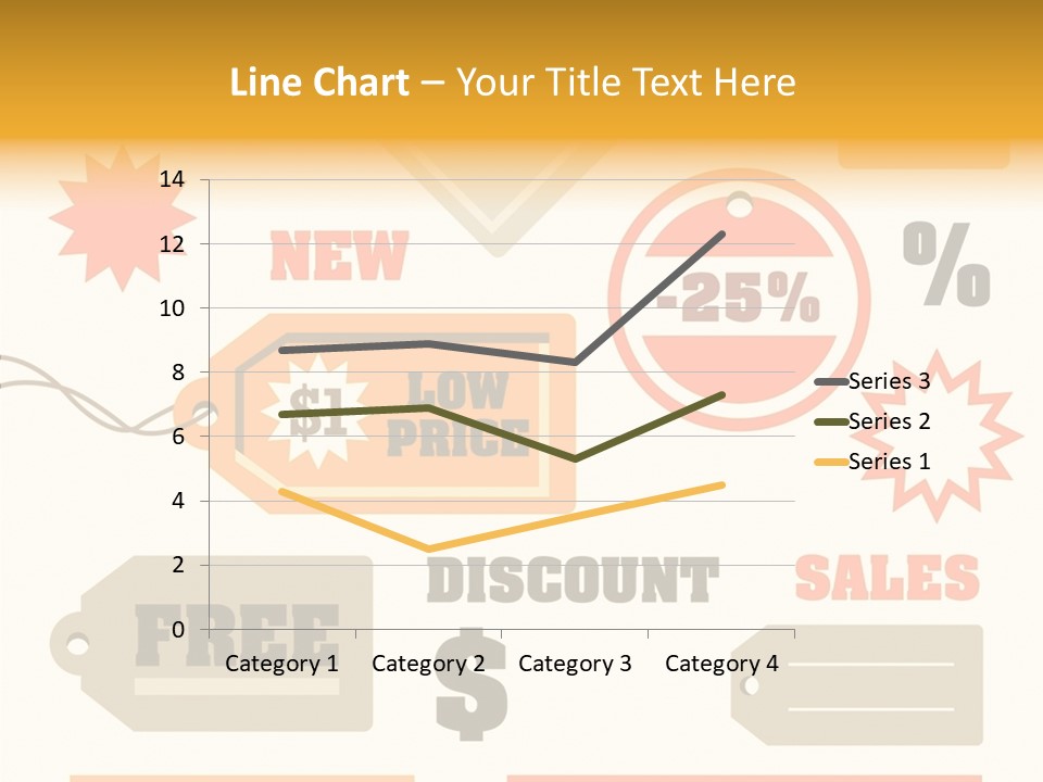 Isolated Labels Sale PowerPoint Template