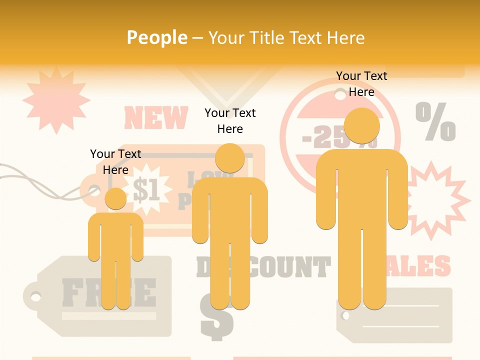Isolated Labels Sale PowerPoint Template