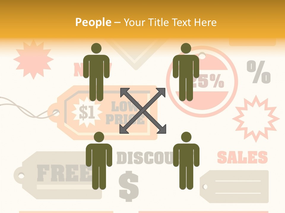 Isolated Labels Sale PowerPoint Template