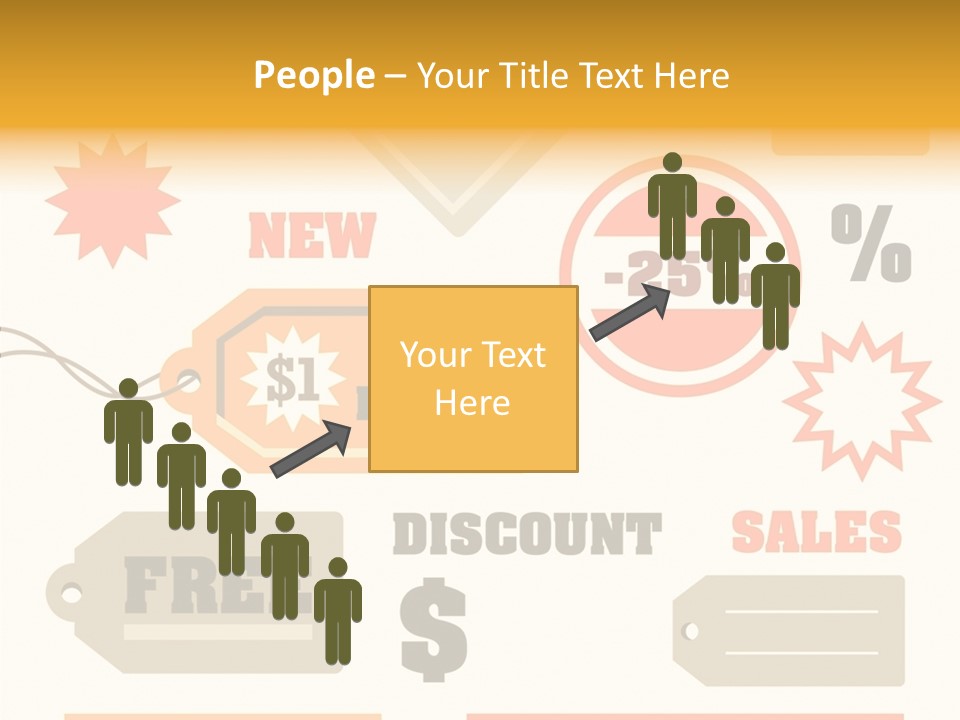 Isolated Labels Sale PowerPoint Template