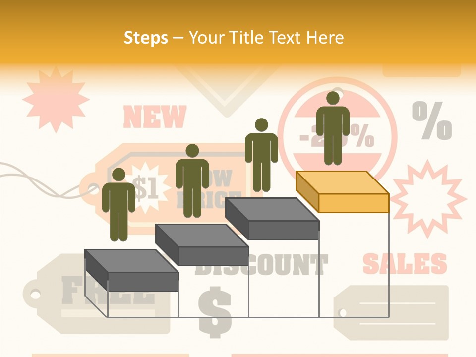 Isolated Labels Sale PowerPoint Template