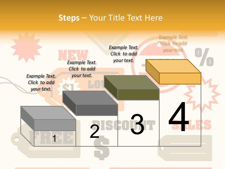 Isolated Labels Sale PowerPoint Template