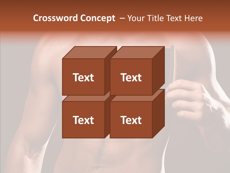 Heart Dedication Moustache PowerPoint Template