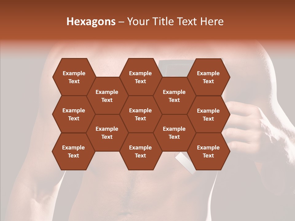 Heart Dedication Moustache PowerPoint Template