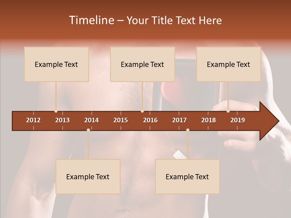 Heart Dedication Moustache PowerPoint Template