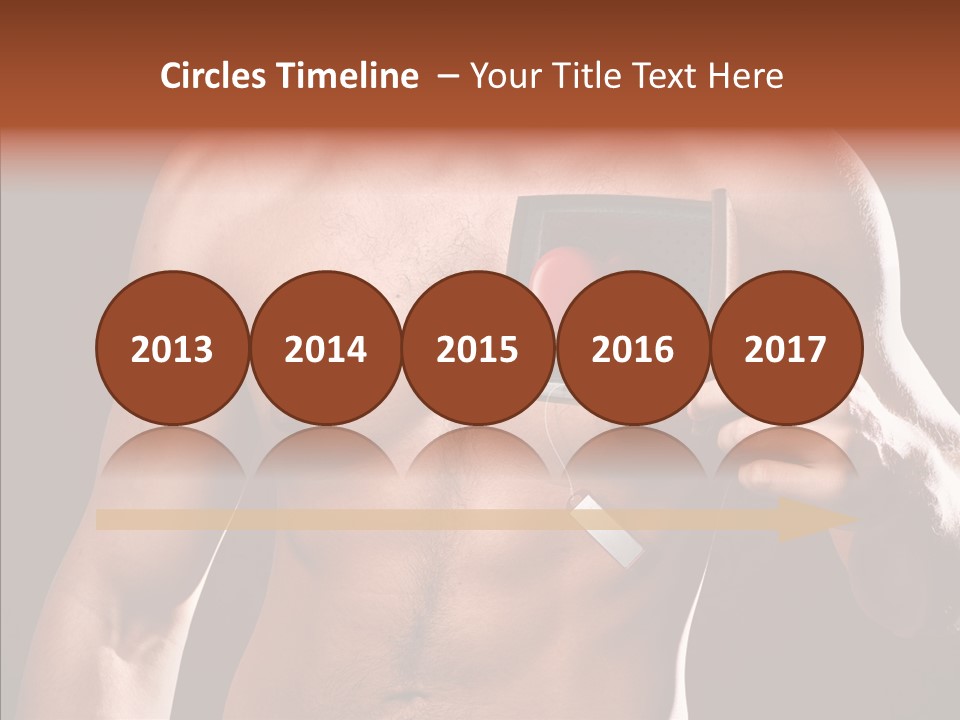 Heart Dedication Moustache PowerPoint Template