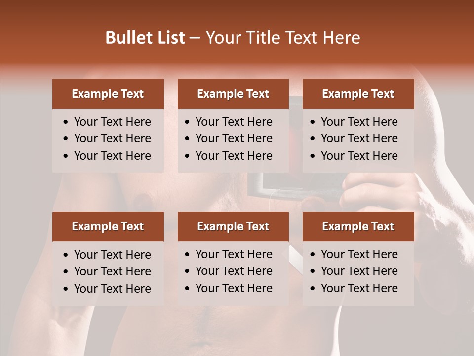 Heart Dedication Moustache PowerPoint Template