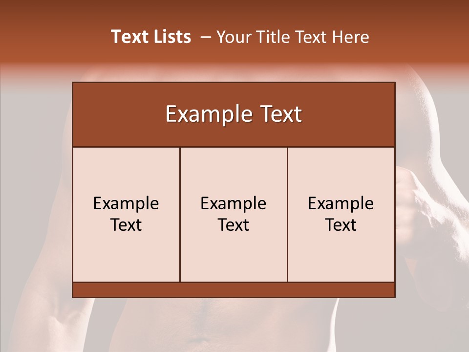 Heart Dedication Moustache PowerPoint Template