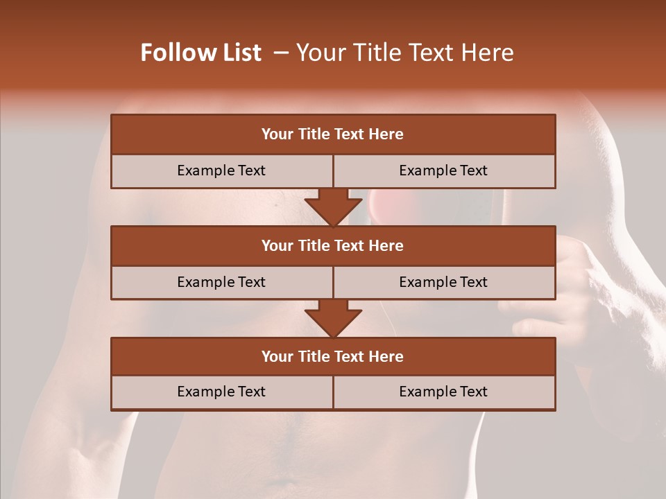 Heart Dedication Moustache PowerPoint Template