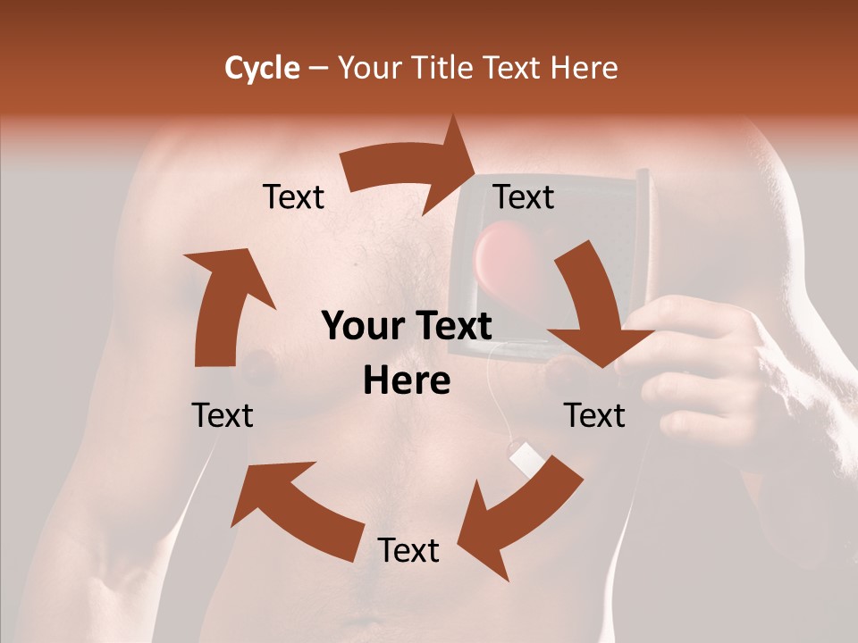 Heart Dedication Moustache PowerPoint Template