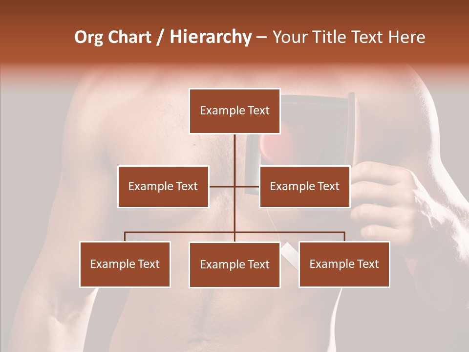 Heart Dedication Moustache PowerPoint Template