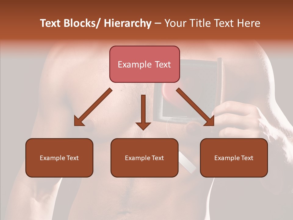 Heart Dedication Moustache PowerPoint Template