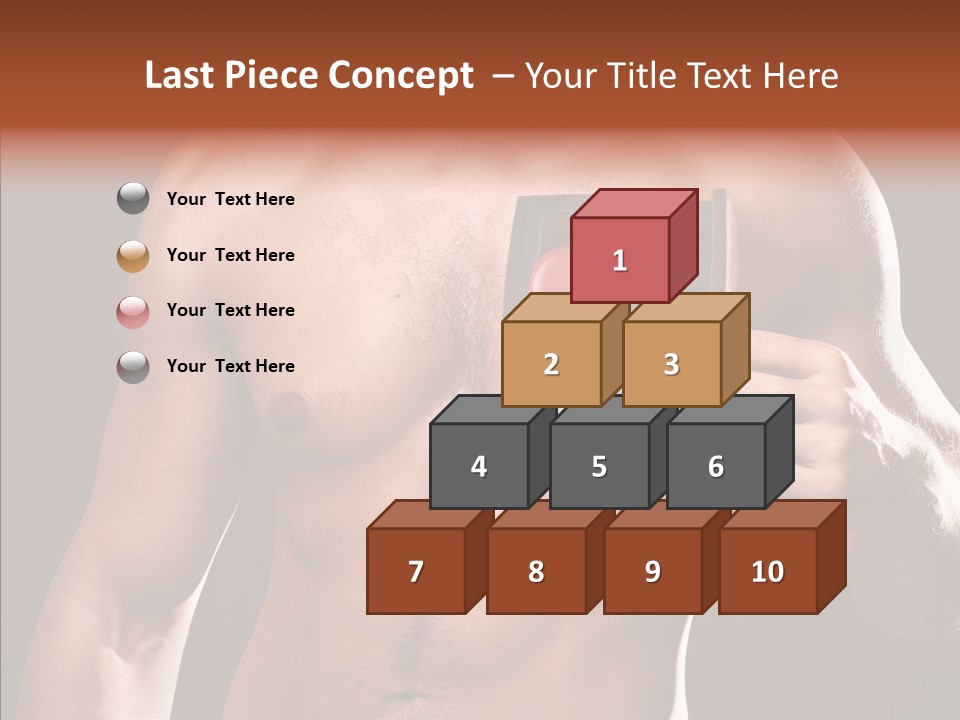 Heart Dedication Moustache PowerPoint Template