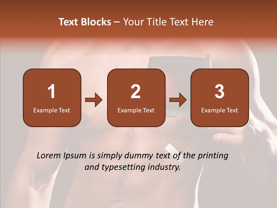 Heart Dedication Moustache PowerPoint Template