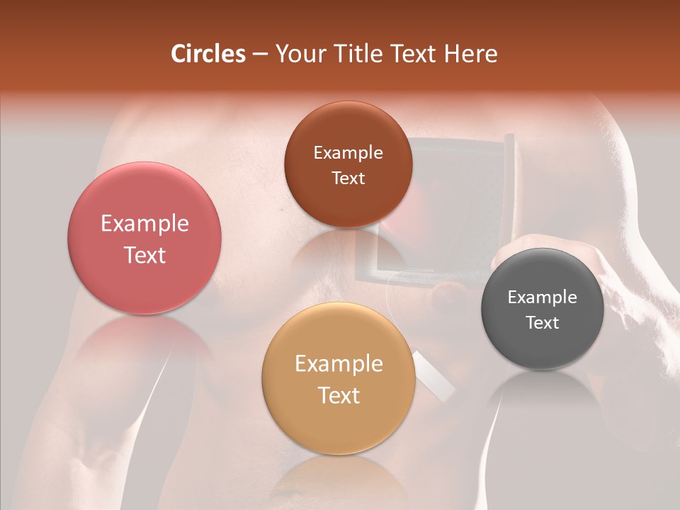 Heart Dedication Moustache PowerPoint Template