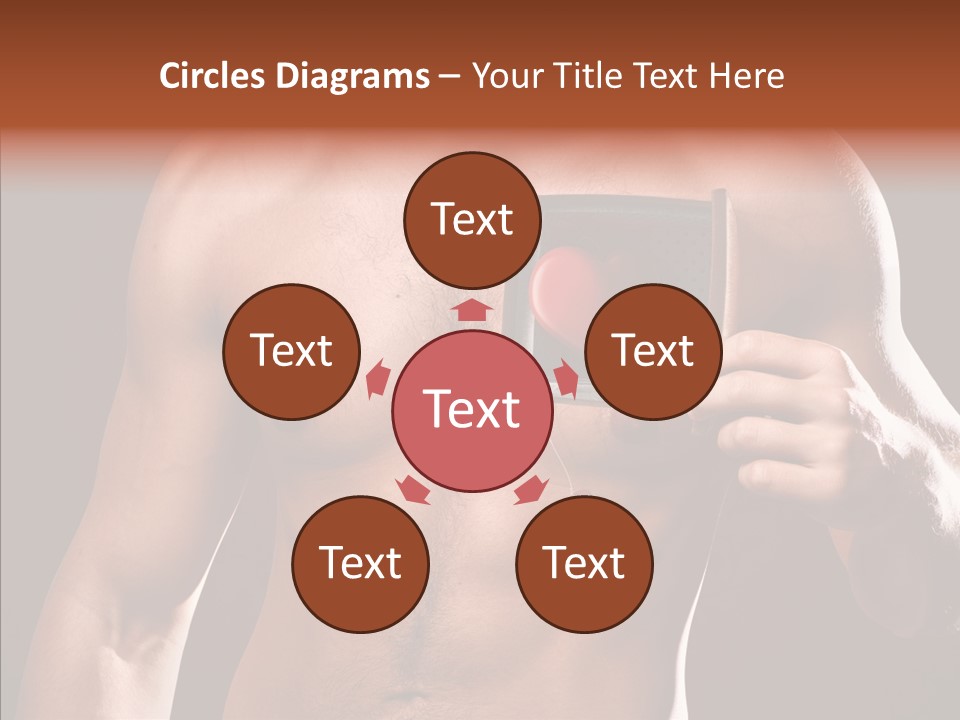 Heart Dedication Moustache PowerPoint Template