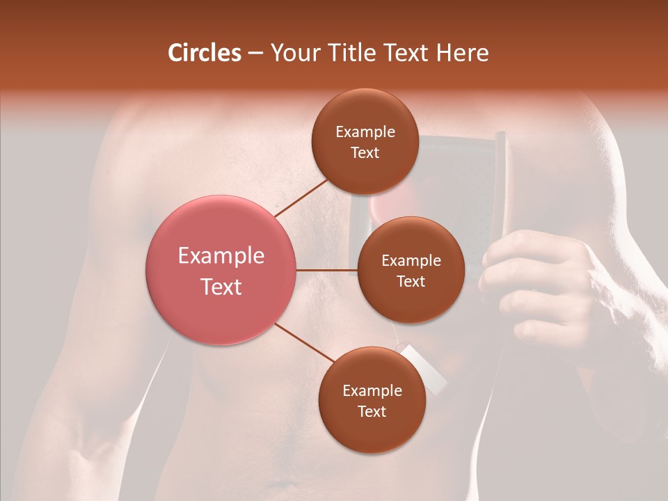 Heart Dedication Moustache PowerPoint Template