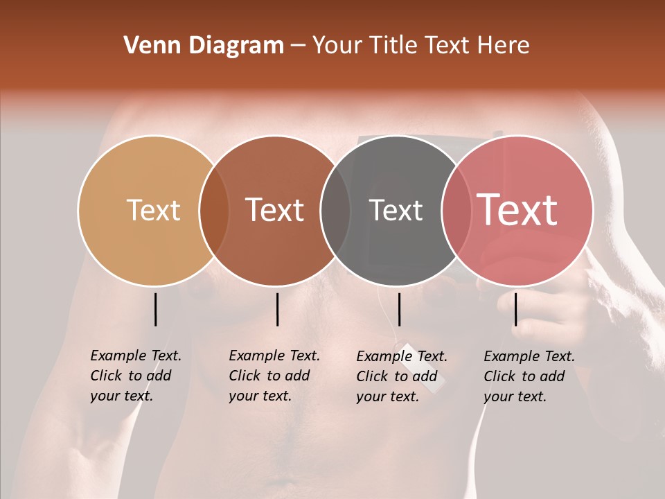 Heart Dedication Moustache PowerPoint Template