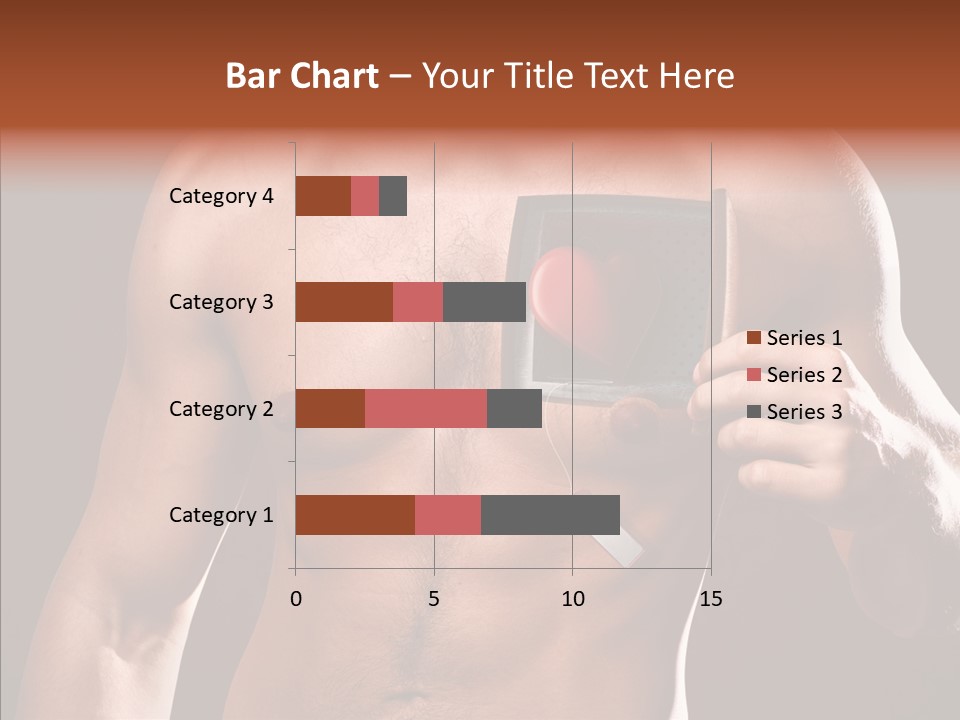 Heart Dedication Moustache PowerPoint Template