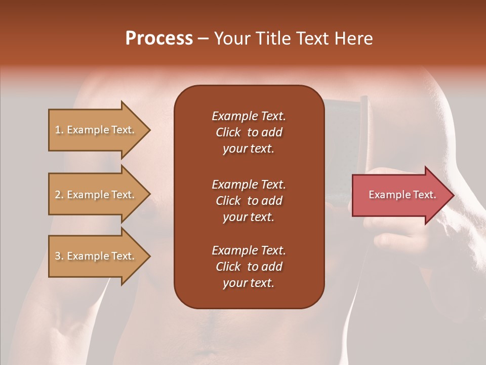 Heart Dedication Moustache PowerPoint Template
