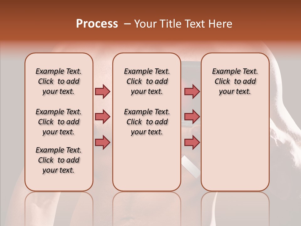 Heart Dedication Moustache PowerPoint Template