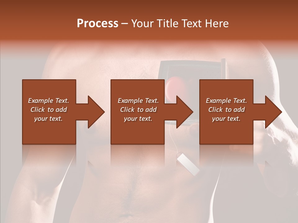 Heart Dedication Moustache PowerPoint Template