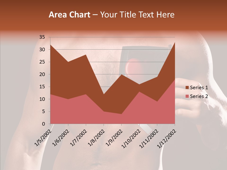 Heart Dedication Moustache PowerPoint Template