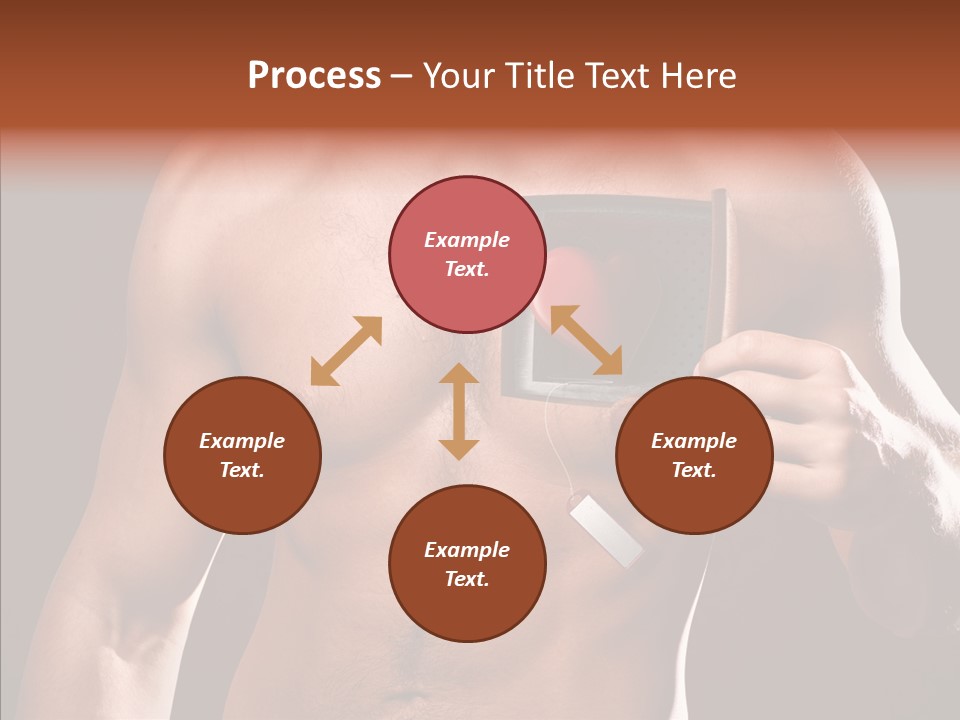 Heart Dedication Moustache PowerPoint Template