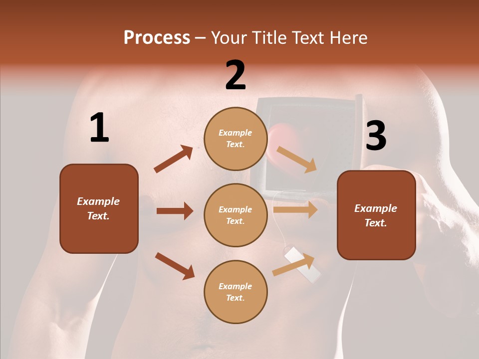 Heart Dedication Moustache PowerPoint Template