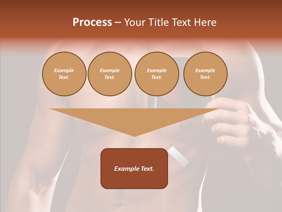 Heart Dedication Moustache PowerPoint Template