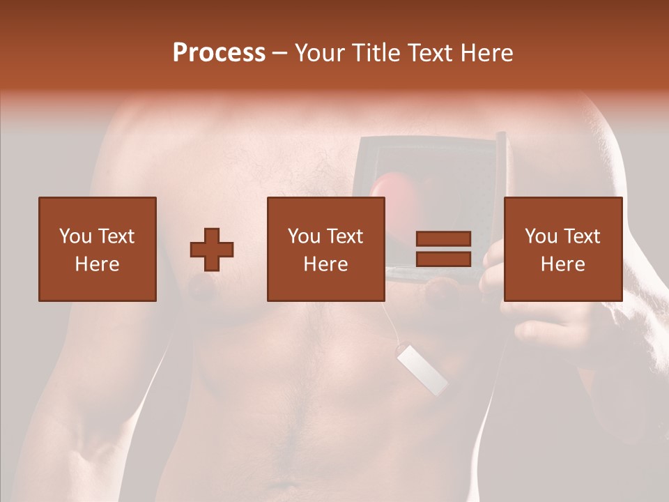 Heart Dedication Moustache PowerPoint Template