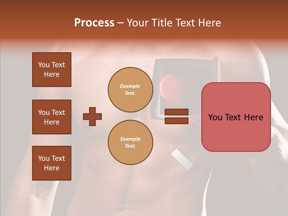 Heart Dedication Moustache PowerPoint Template