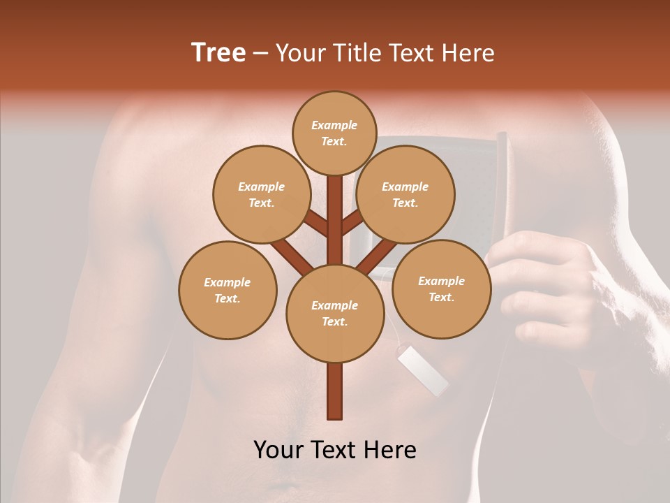 Heart Dedication Moustache PowerPoint Template