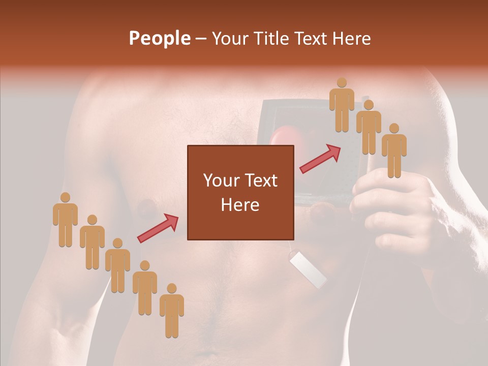 Heart Dedication Moustache PowerPoint Template