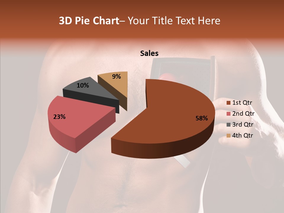 Heart Dedication Moustache PowerPoint Template