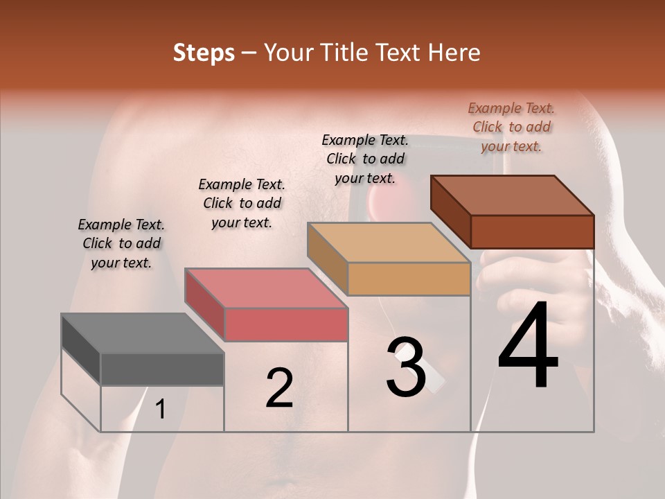 Heart Dedication Moustache PowerPoint Template